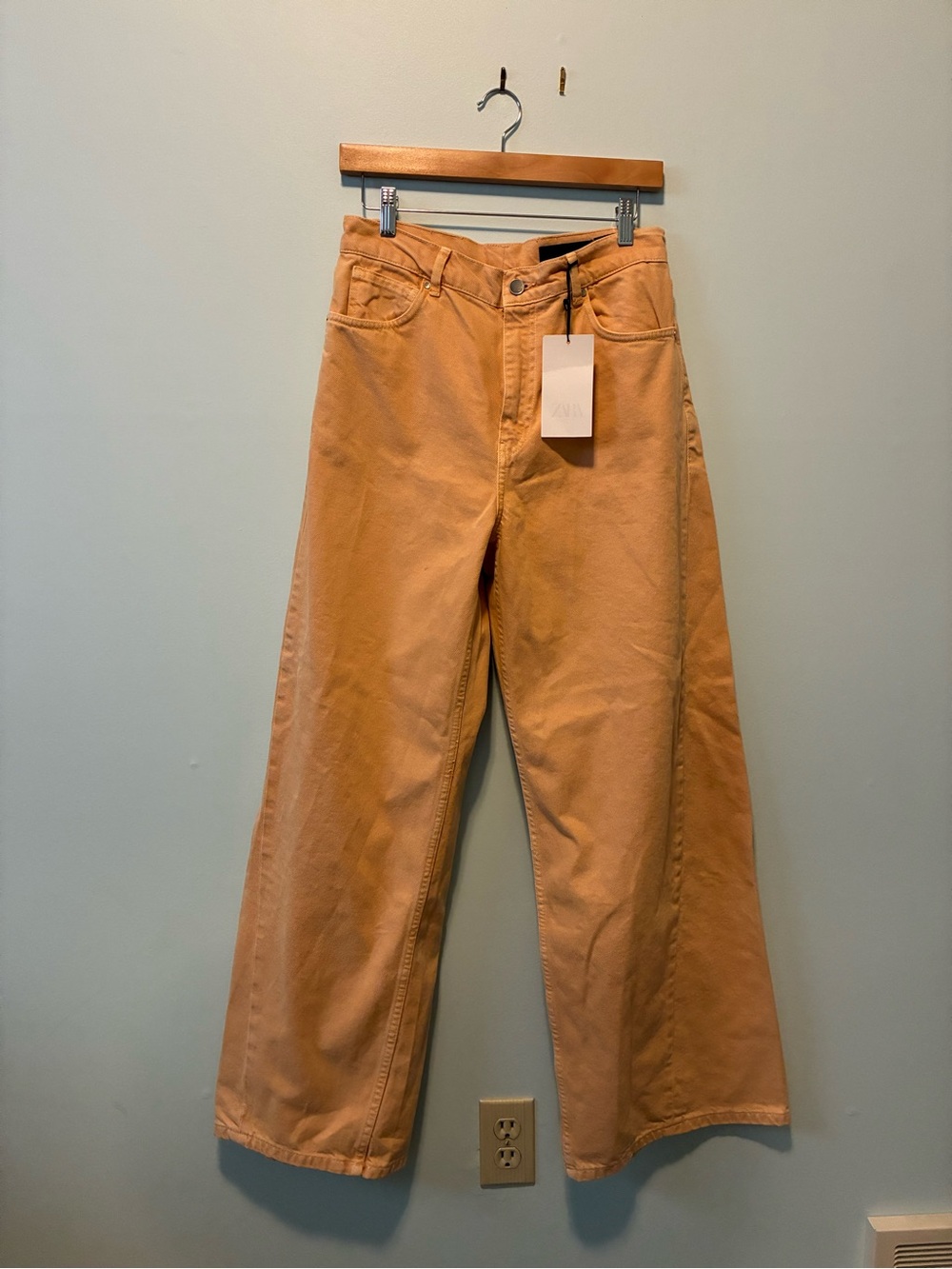 Zara High Rise Wide-Leg Jeans NWT